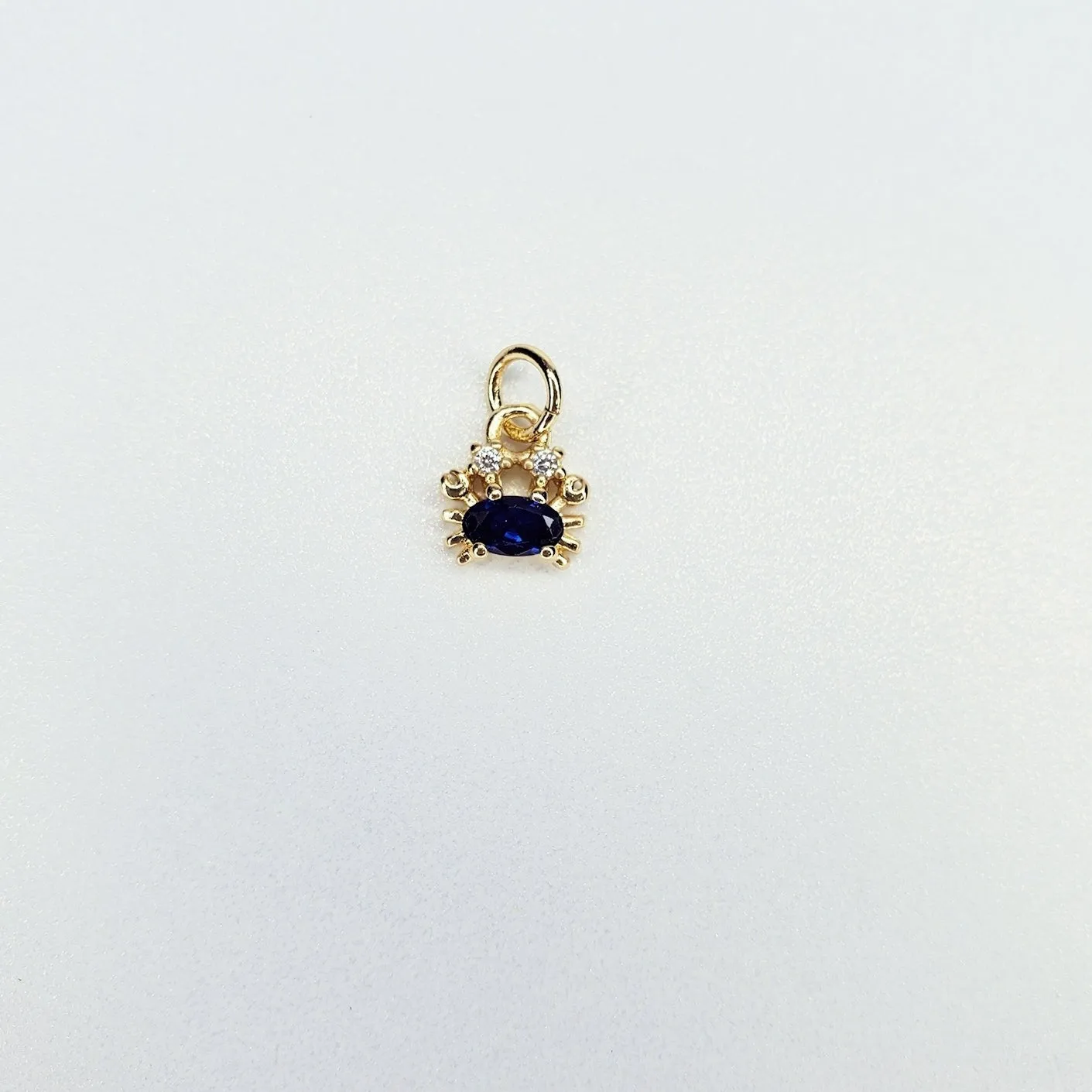 14K Gold Filled Dainty Ocean Animal Cubic Zirconia Charm