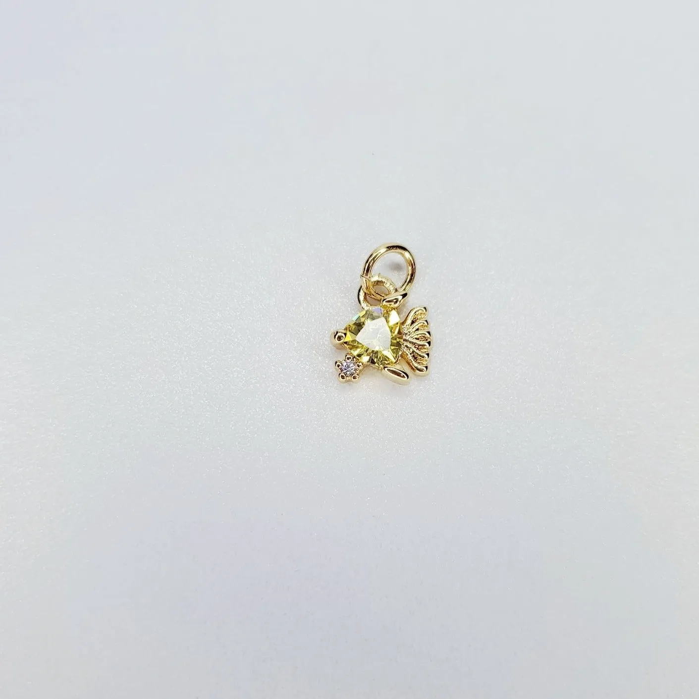 14K Gold Filled Dainty Ocean Animal Cubic Zirconia Charm