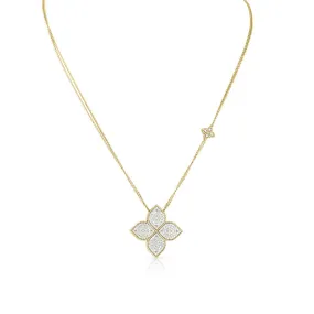 18K Yellow Gold New Barocco Station Necklace
