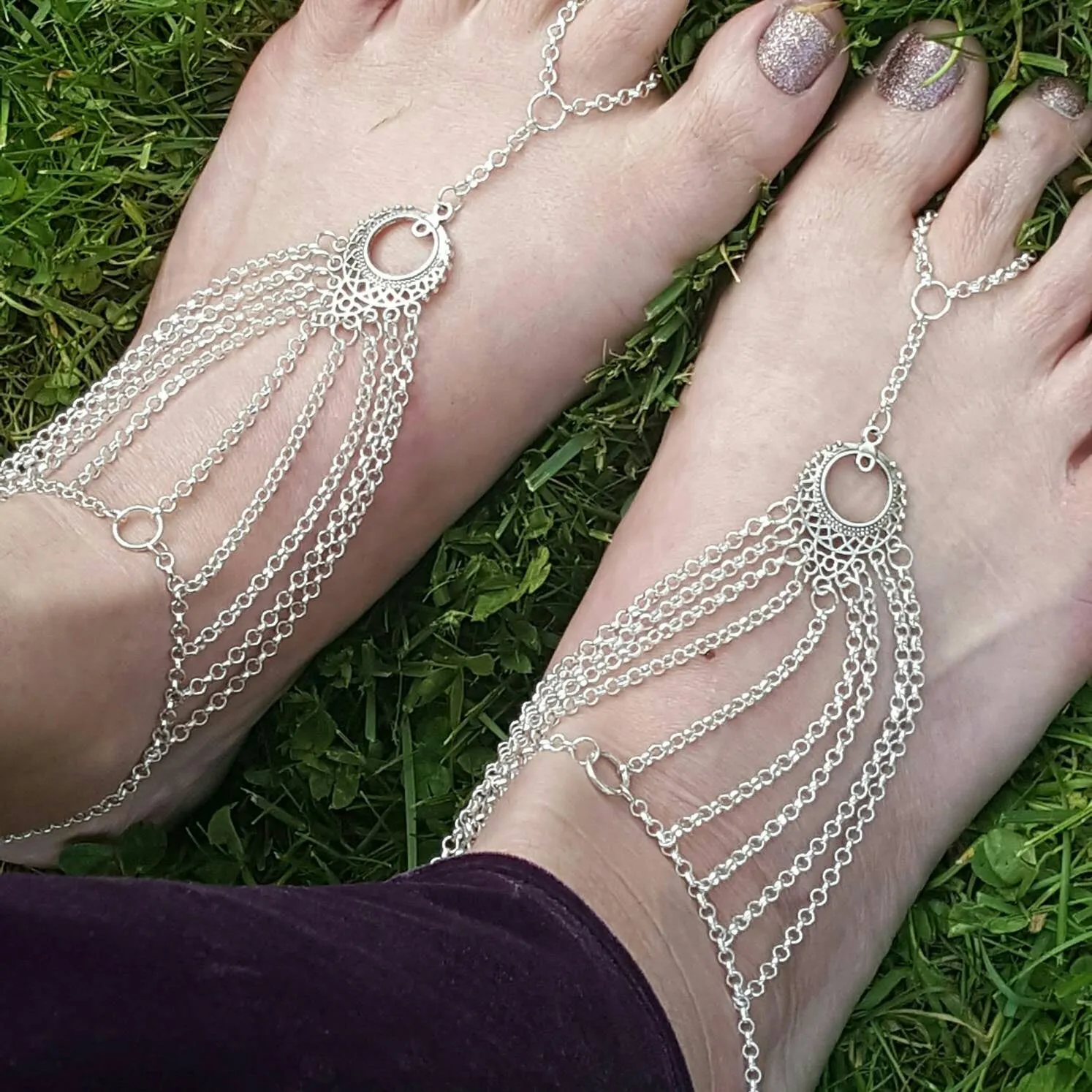 Barefoot Sandals Foot Slave Jewelry Slave Anklet Bohemian Jewelry