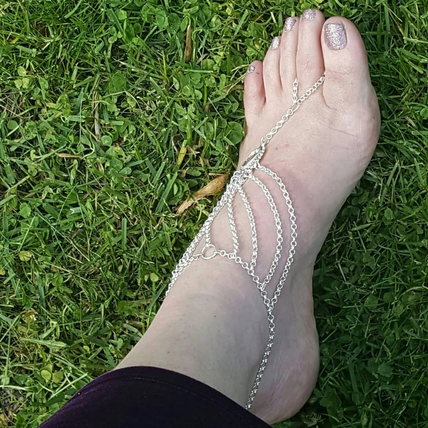 Barefoot Sandals Foot Slave Jewelry Slave Anklet Bohemian Jewelry