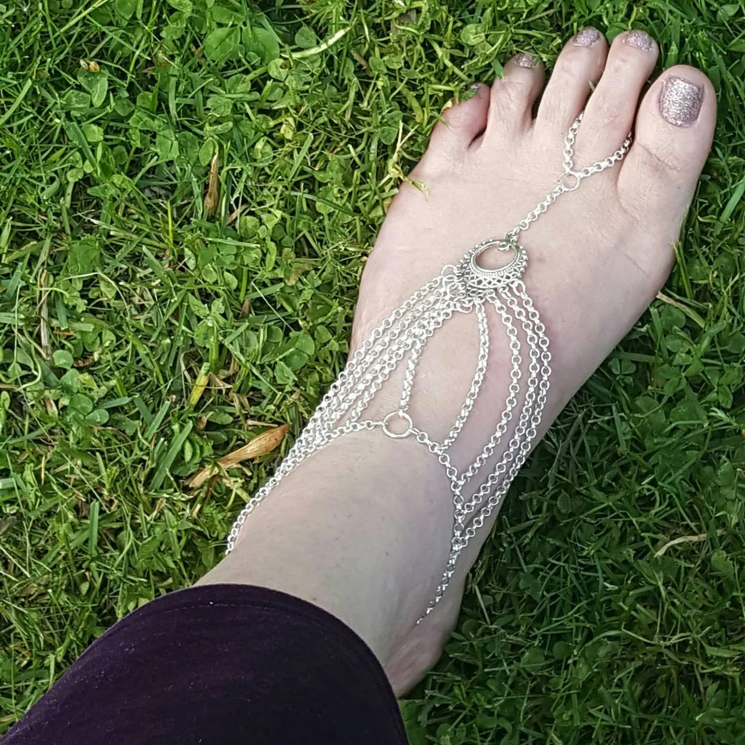 Barefoot Sandals Foot Slave Jewelry Slave Anklet Bohemian Jewelry