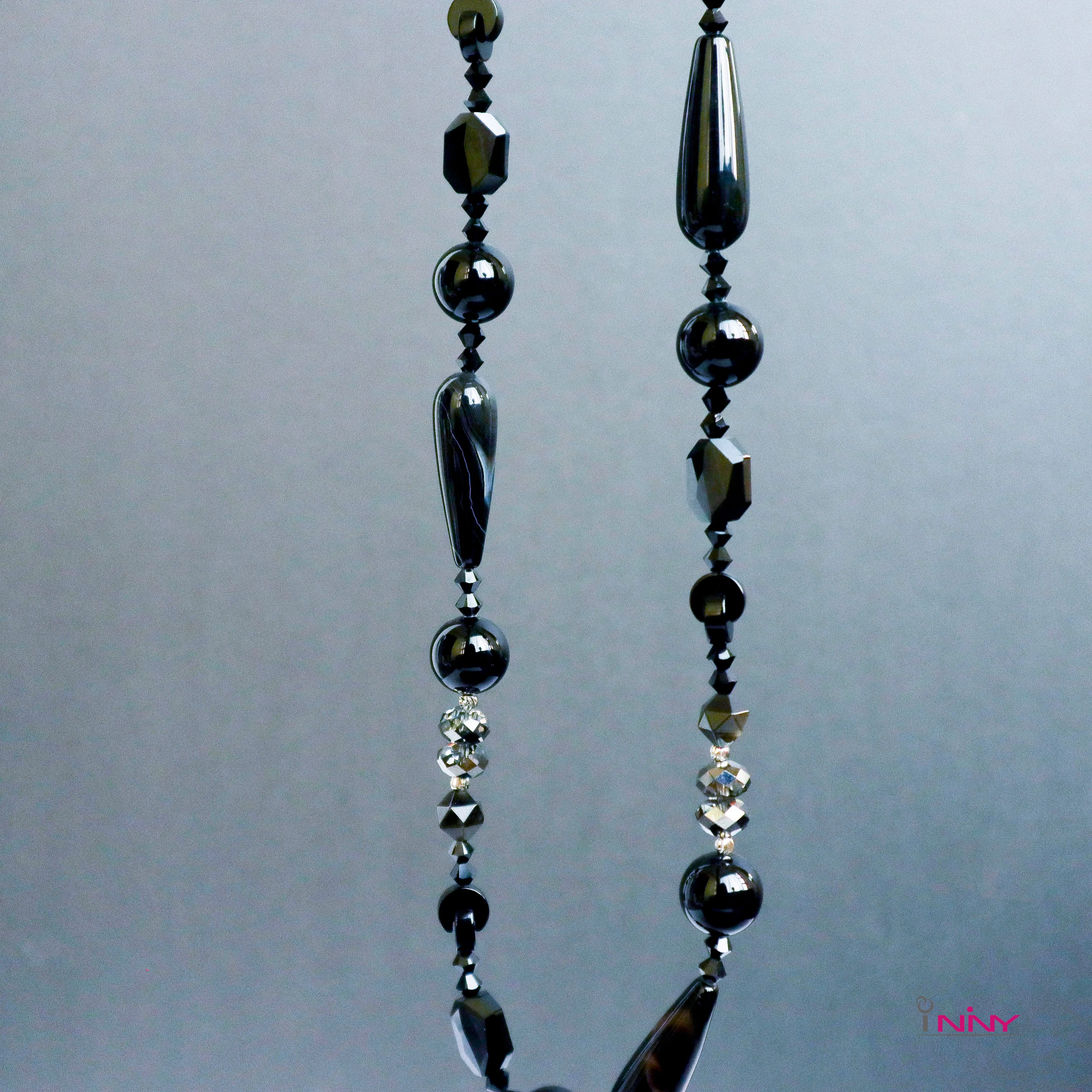 Black Onyx long necklace