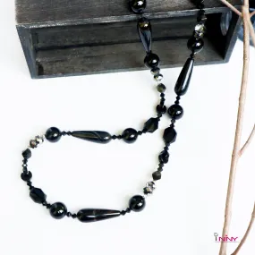 Black Onyx long necklace