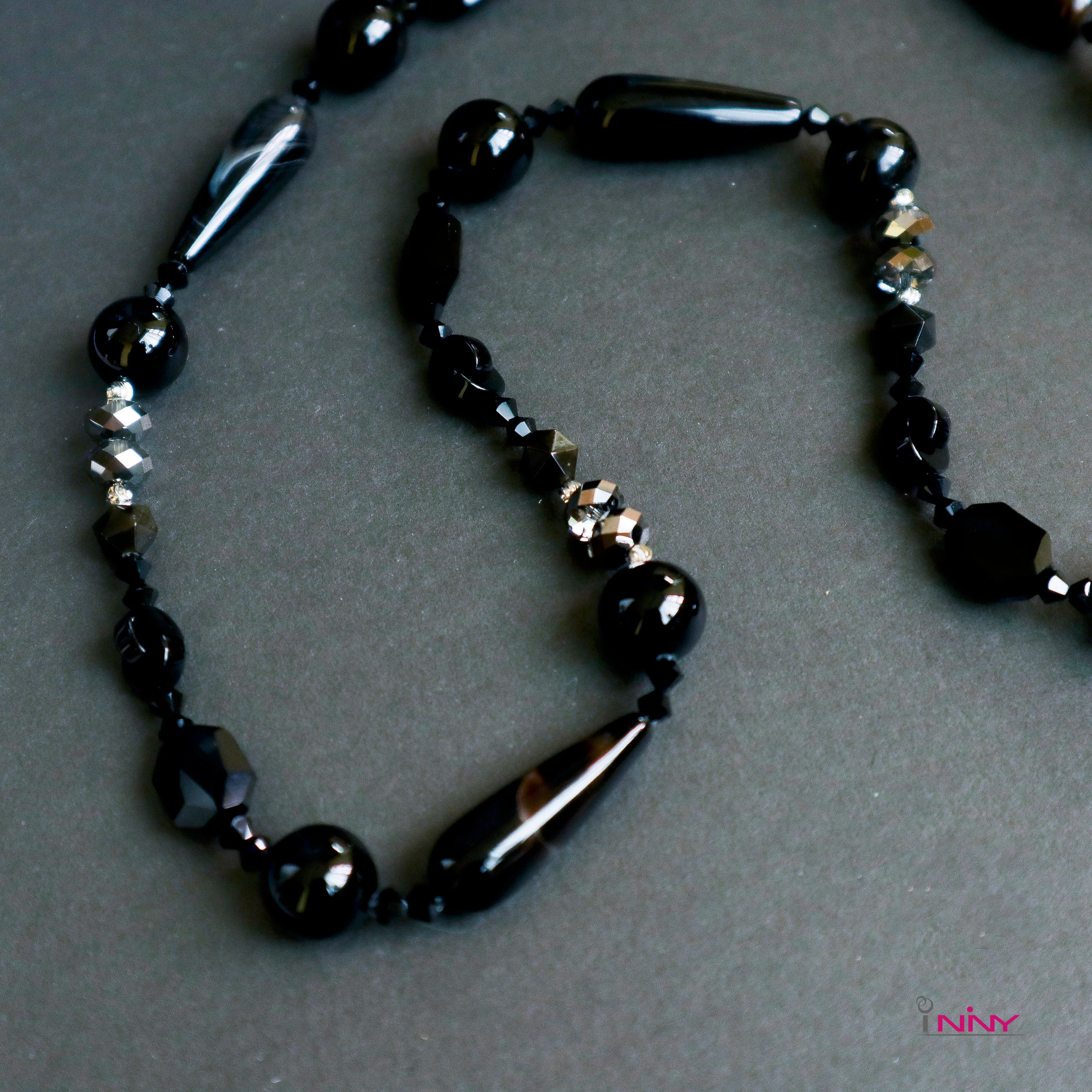 Black Onyx long necklace