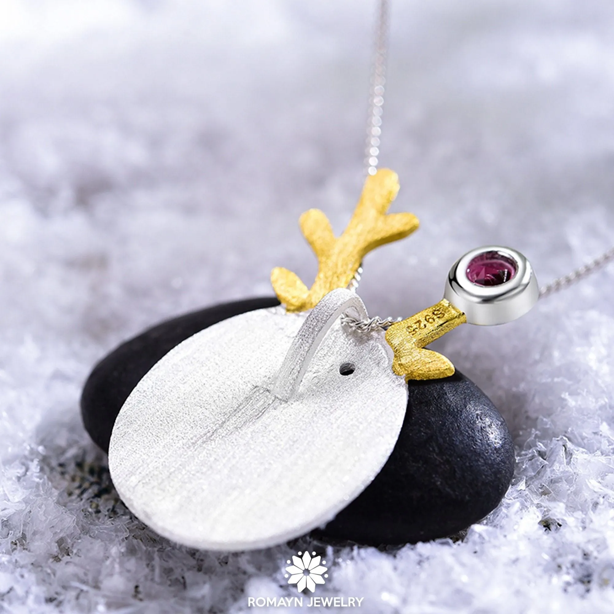 Christmas Deer Necklace