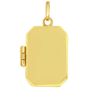 Classic Gold  Women's Locket - 14K Yellow Gold Rectangle | 14J-201