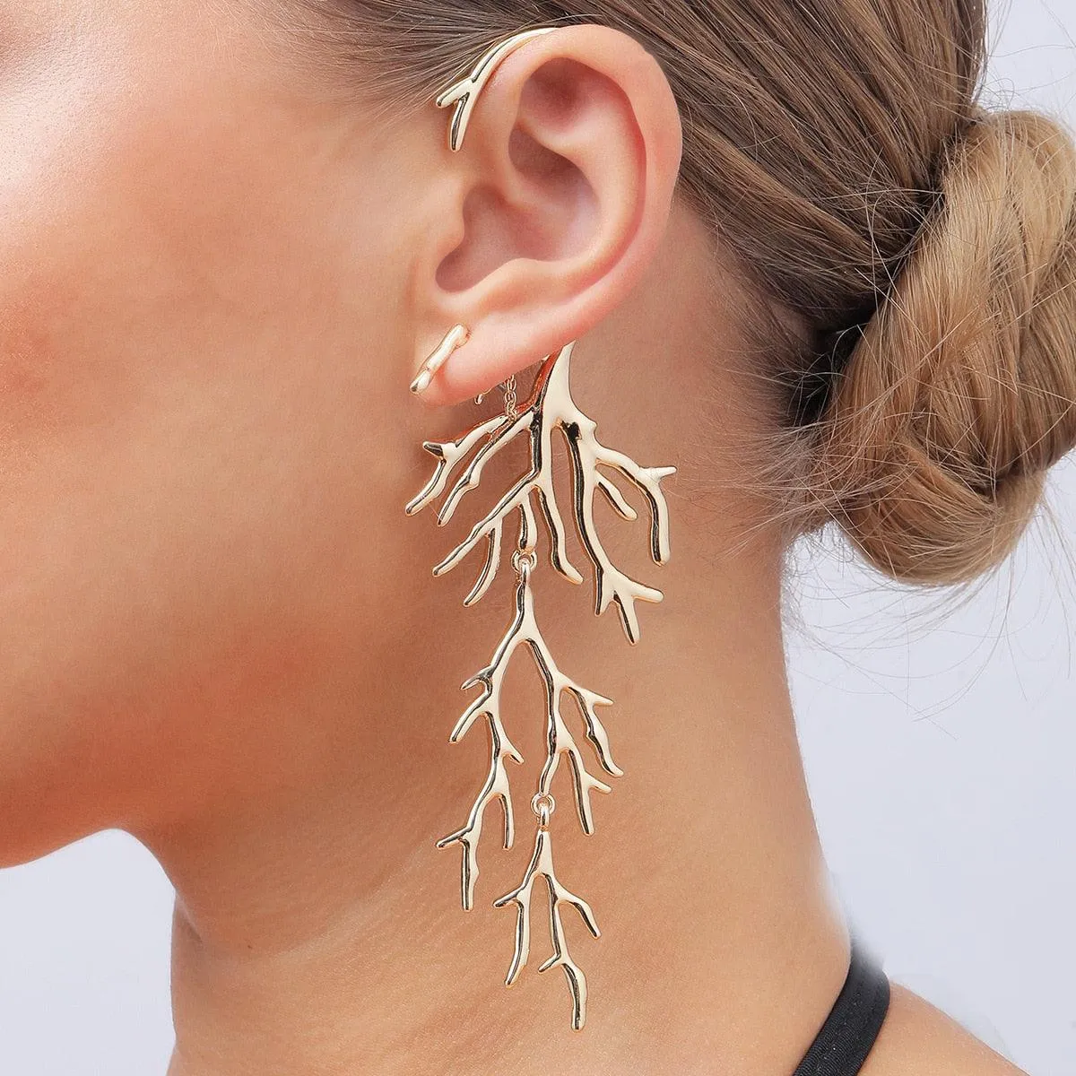 Coral Bohemian Ear Hook