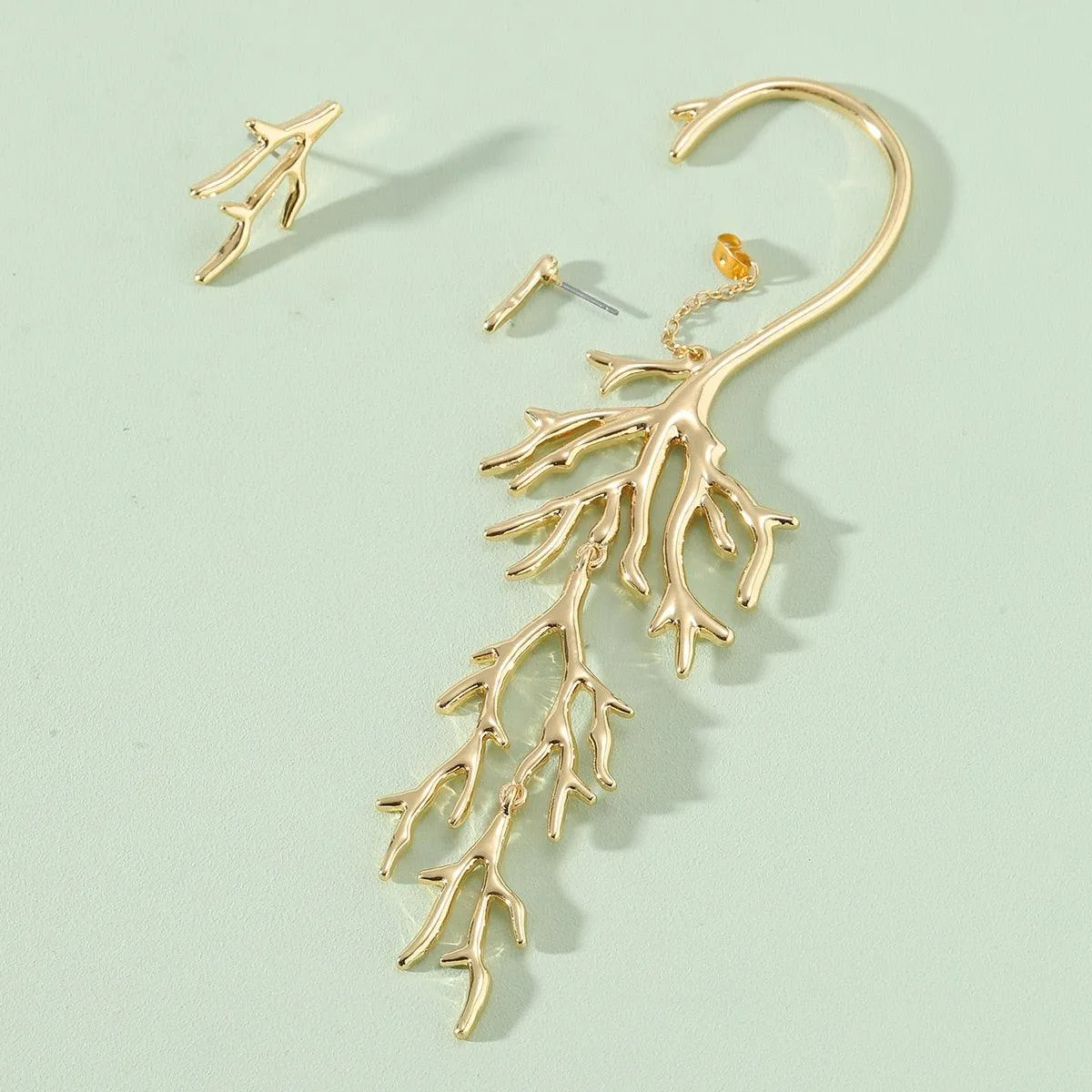 Coral Bohemian Ear Hook