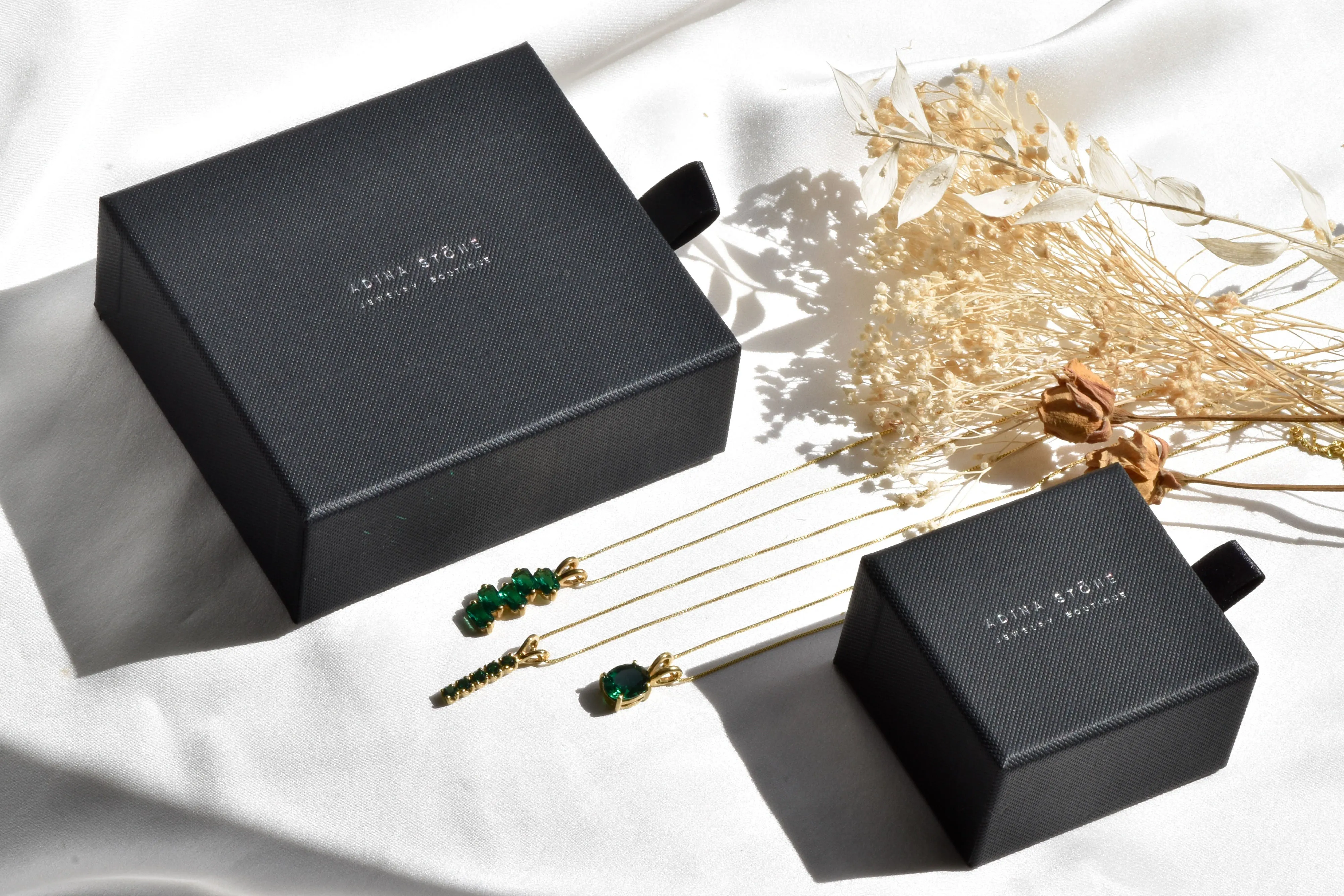 Coral Earrings - Long Dangling Earrings - Natural Emerald Earrings