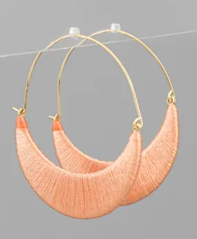 Coral Wrapped Hoop