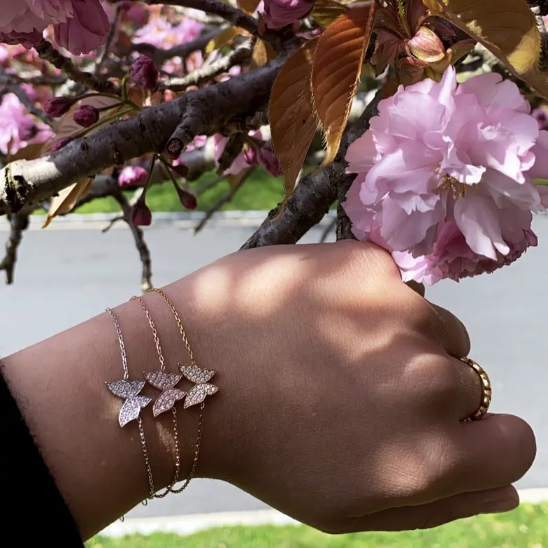 CZ Butterfly Bracelet
