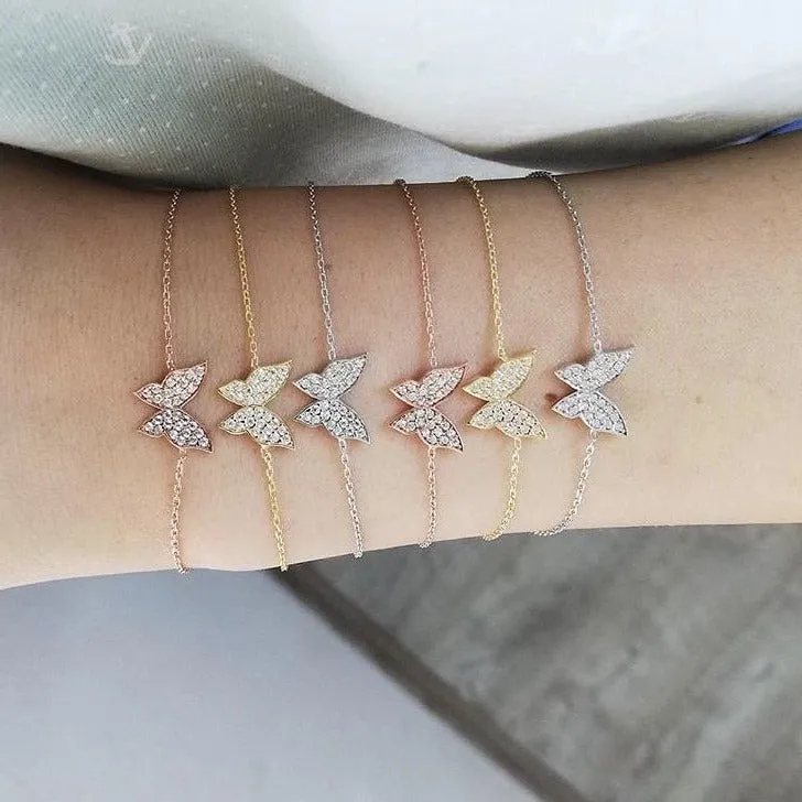 CZ Butterfly Bracelet