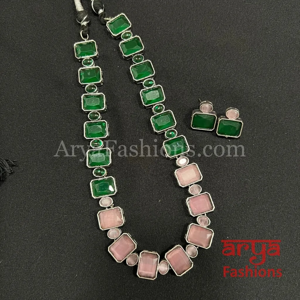 Elena Gemstone Designer Necklace