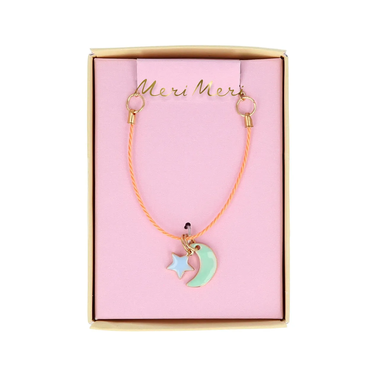 Enamel Moon & Sun Necklace