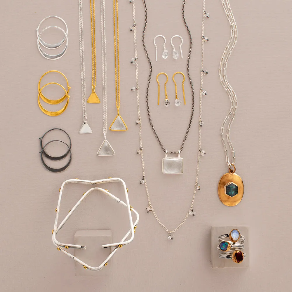 Falling Herkimer Necklace