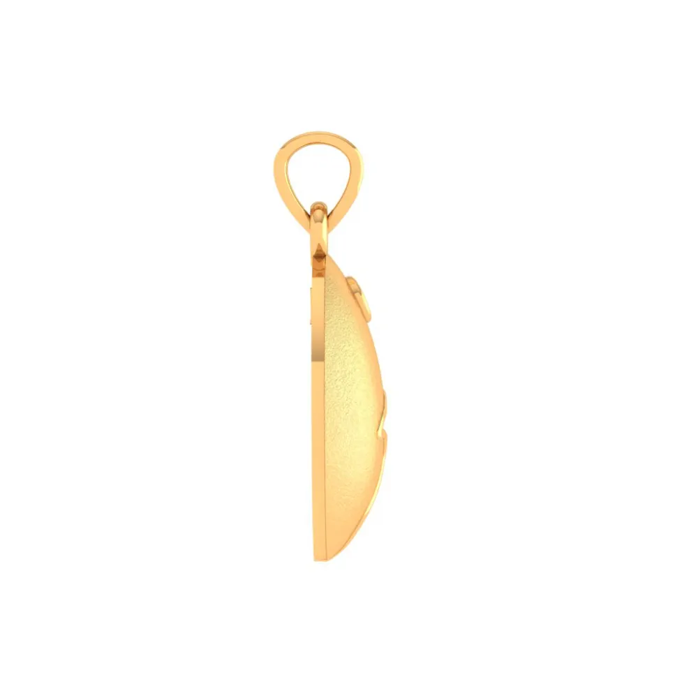 Finesse Fledgling Design 22k Gold Pendant For Girls