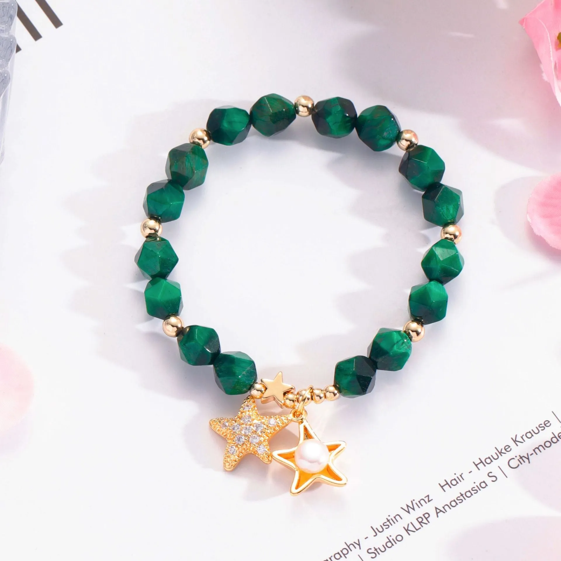Fortune's Favor Sterling Silver Tiger's Eye Crystal Bracelet
