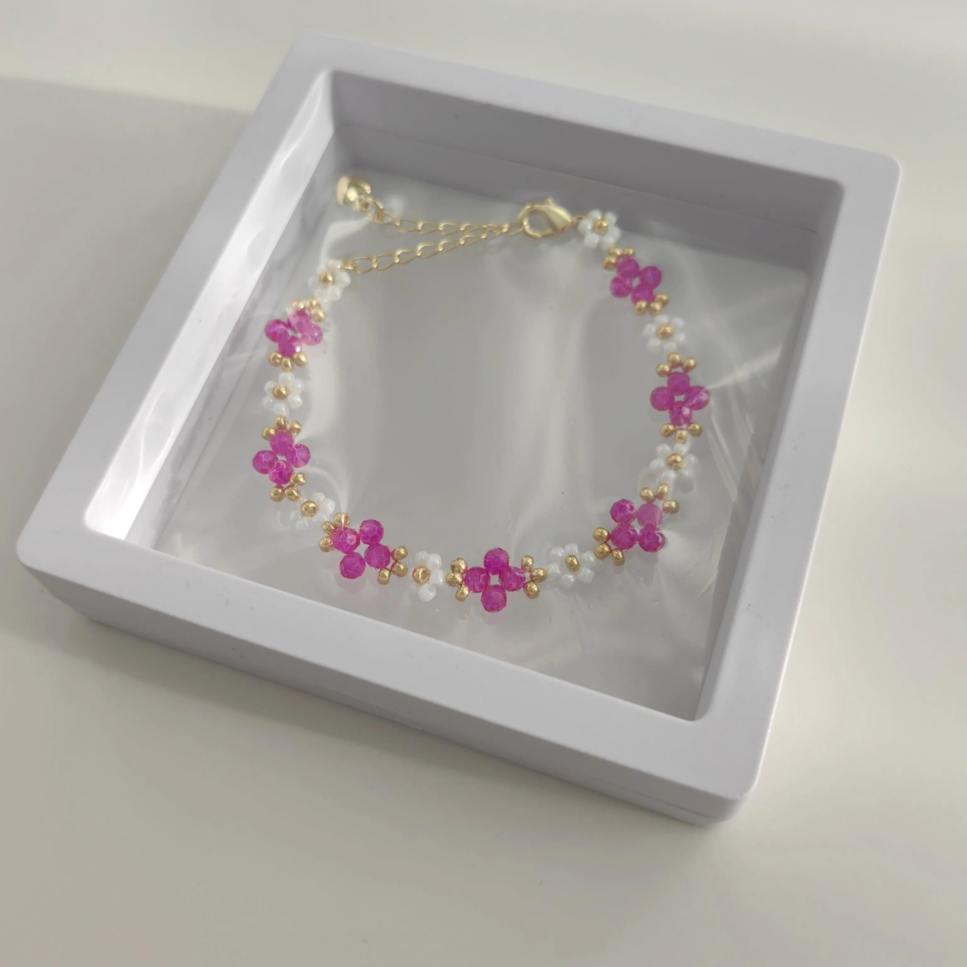 Fuchsia Crystal Bracelet