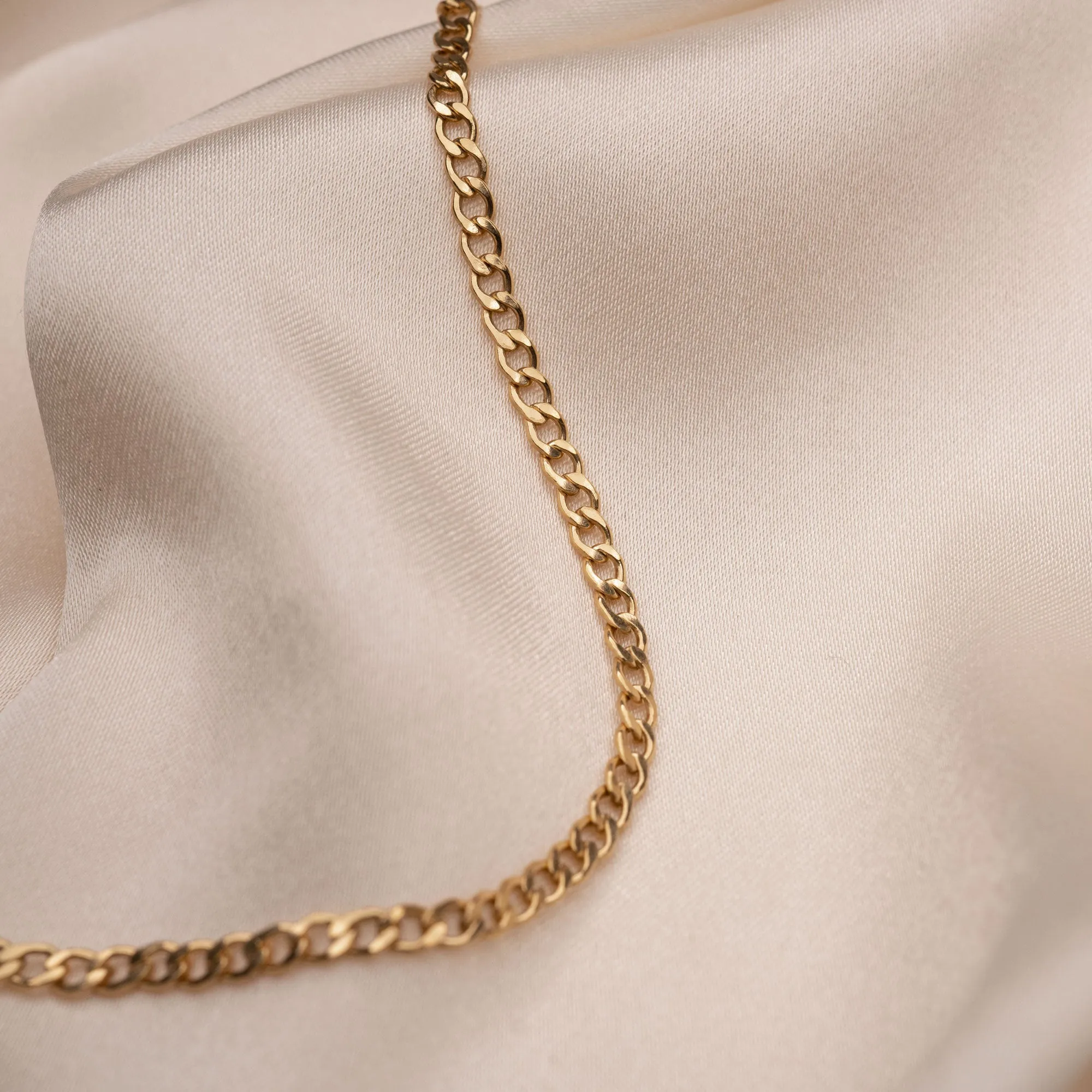 Gold Filled Curb Link Anklet