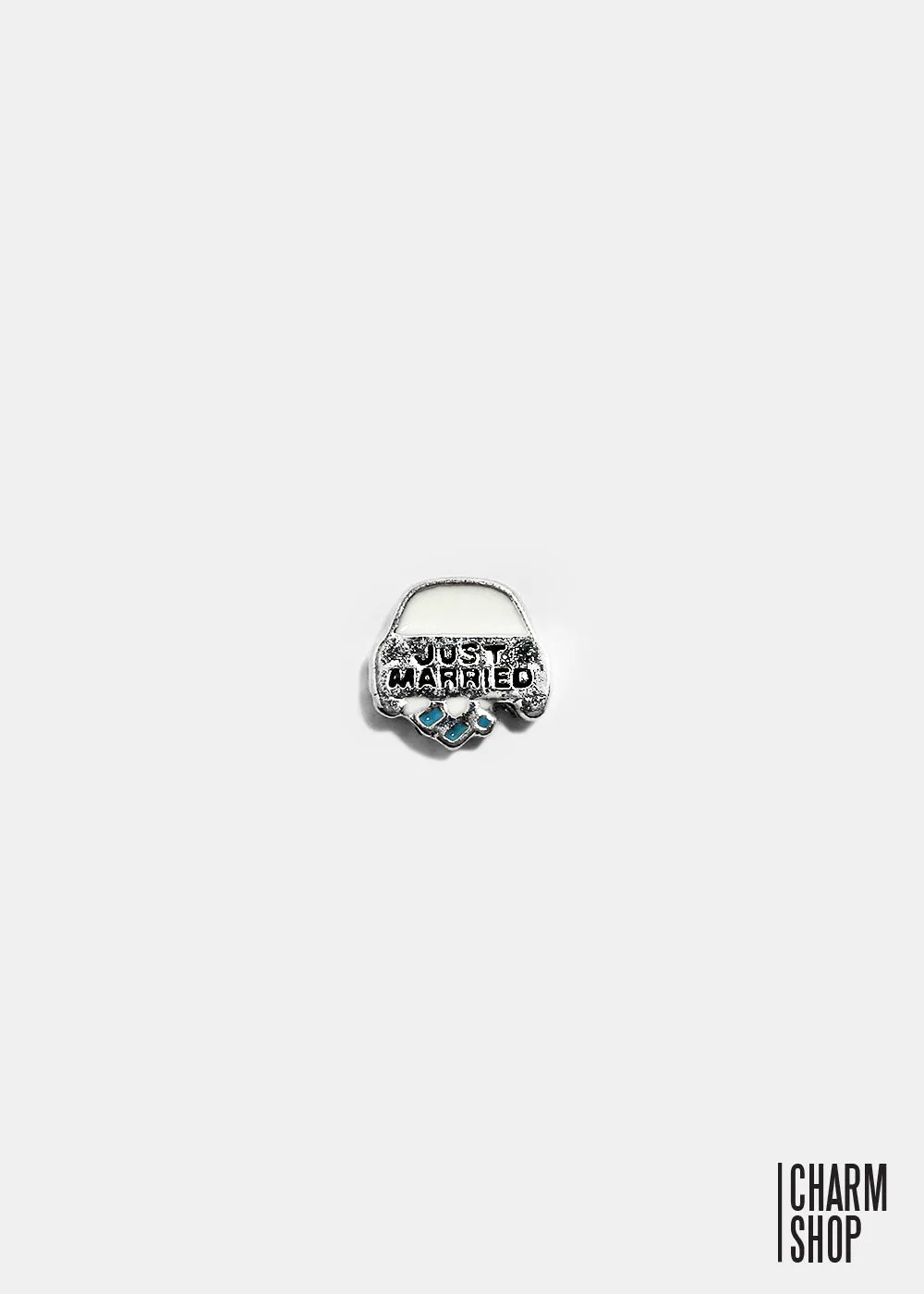 Just Married Locket Charm
