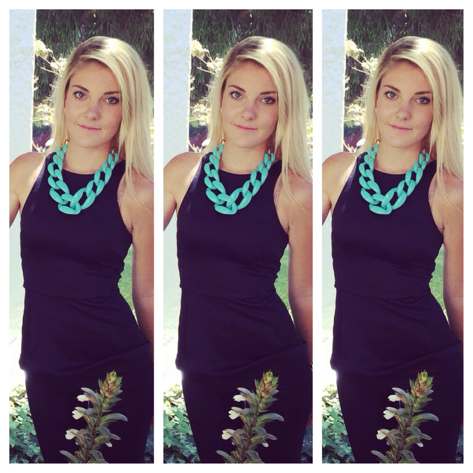 Linked-In Necklace (White)