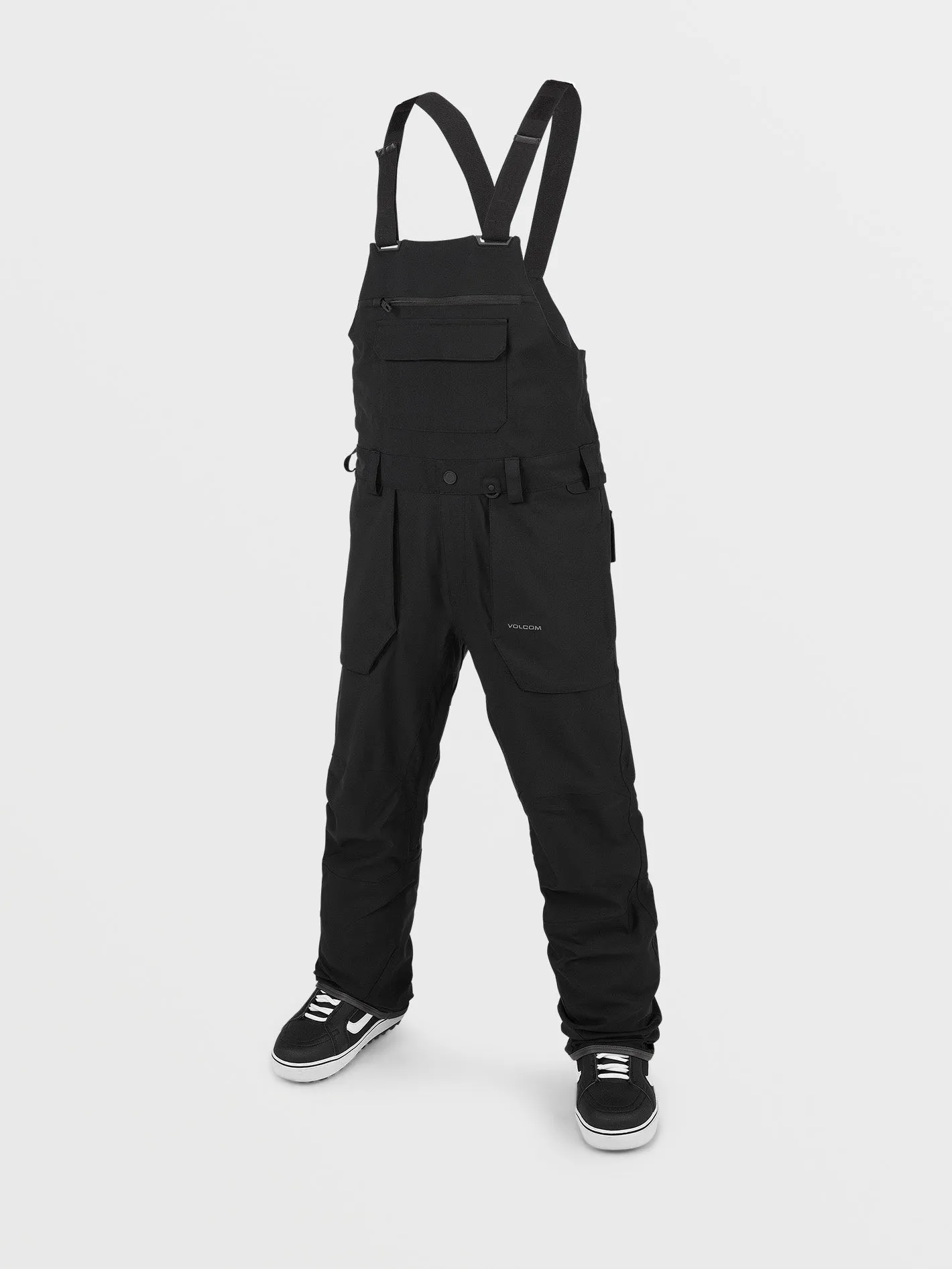 Mens Roan Bib Overalls - Black