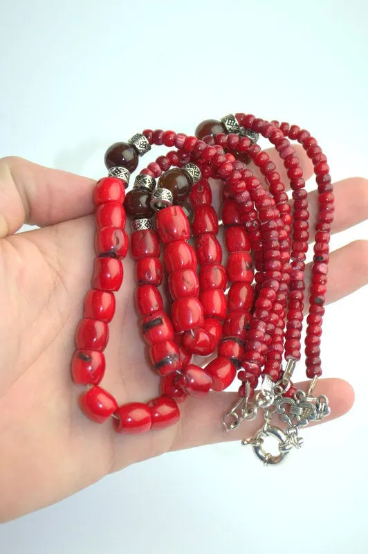 Natural Coral Necklace Ukrainian coral Necklace Red Coral Necklace Vintage Coral Necklace Genuine Coral Necklace Gifts for her mom