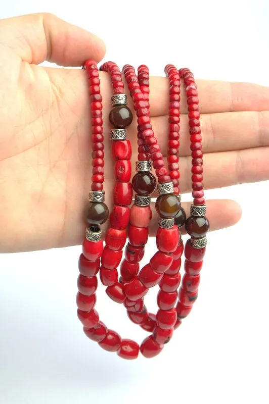 Natural Coral Necklace Ukrainian coral Necklace Red Coral Necklace Vintage Coral Necklace Genuine Coral Necklace Gifts for her mom