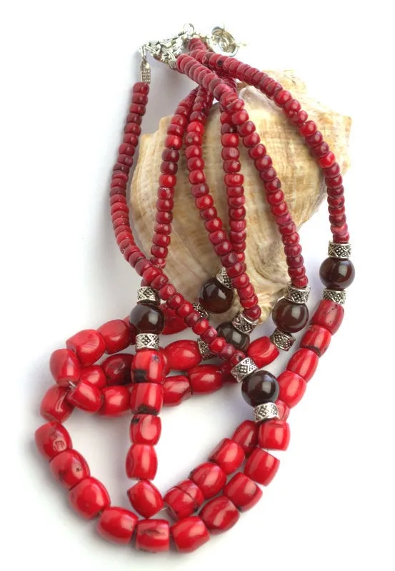 Natural Coral Necklace Ukrainian coral Necklace Red Coral Necklace Vintage Coral Necklace Genuine Coral Necklace Gifts for her mom