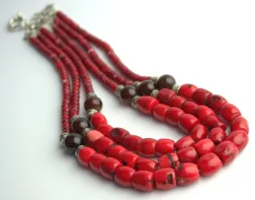 Natural Coral Necklace Ukrainian coral Necklace Red Coral Necklace Vintage Coral Necklace Genuine Coral Necklace Gifts for her mom