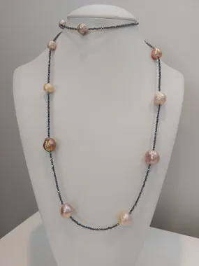 Natural Pink Pearl Necklace