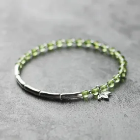 Peridot Beaded Bracelet Handmade Gemstone Jewelry Accessories Gifts For Women