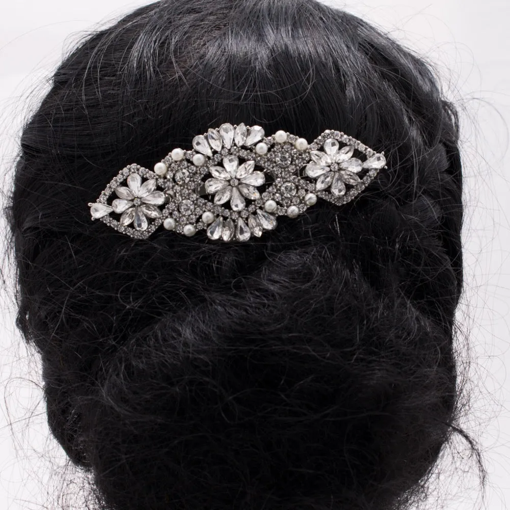 Rhinestone Crystal Wedding Bridal Hair Comb Accessories GT4391