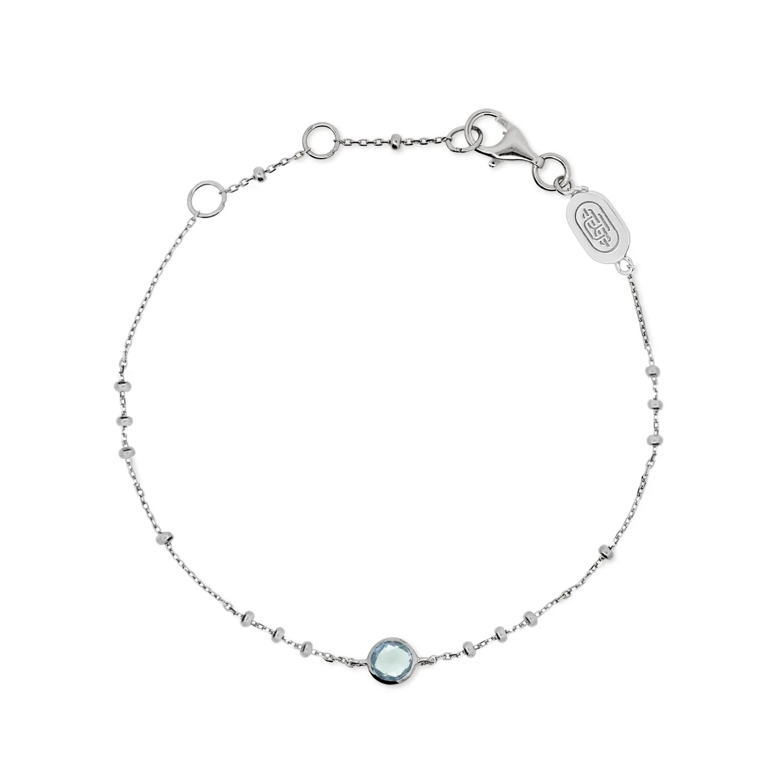 Silver Birthstone Bracelet