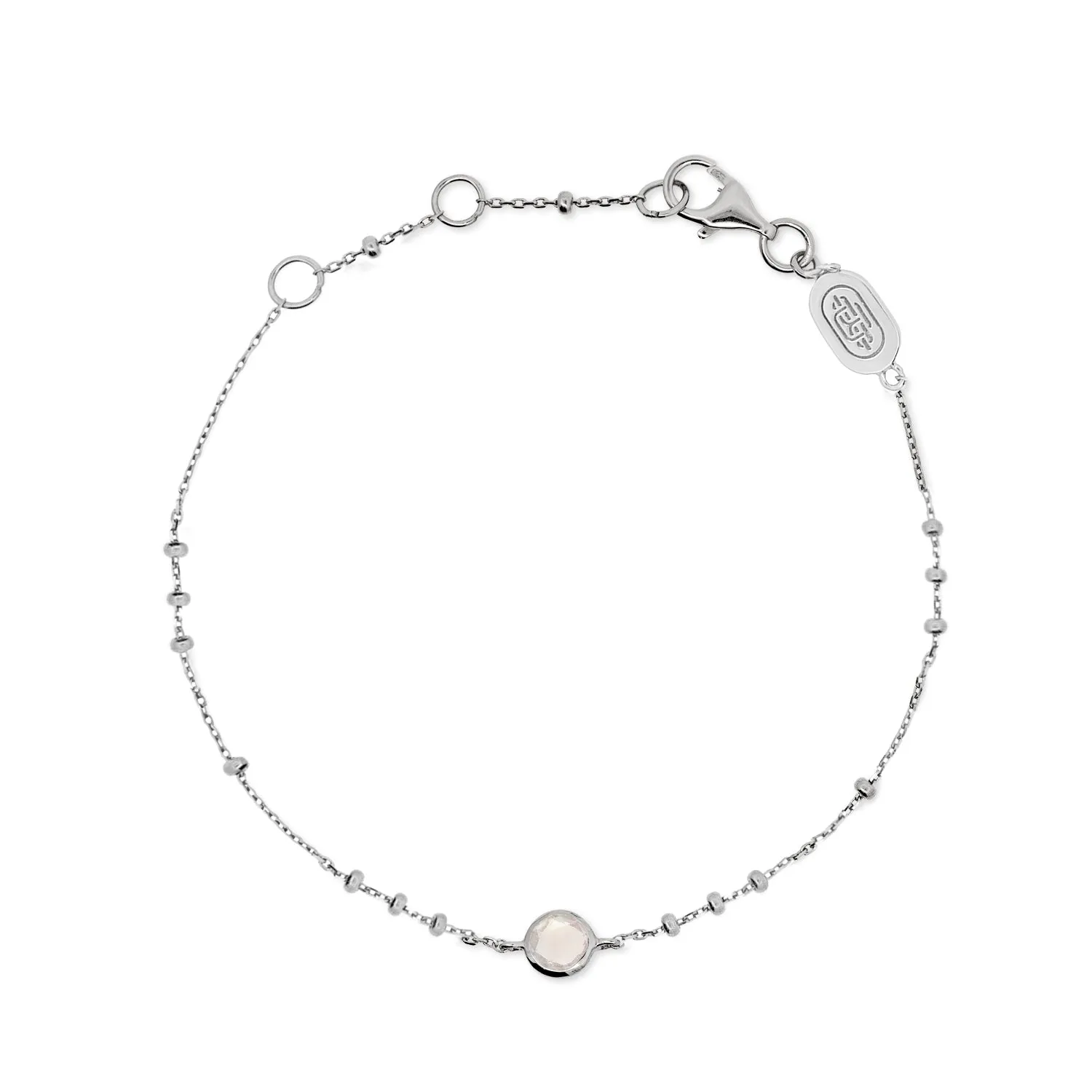 Silver Birthstone Bracelet