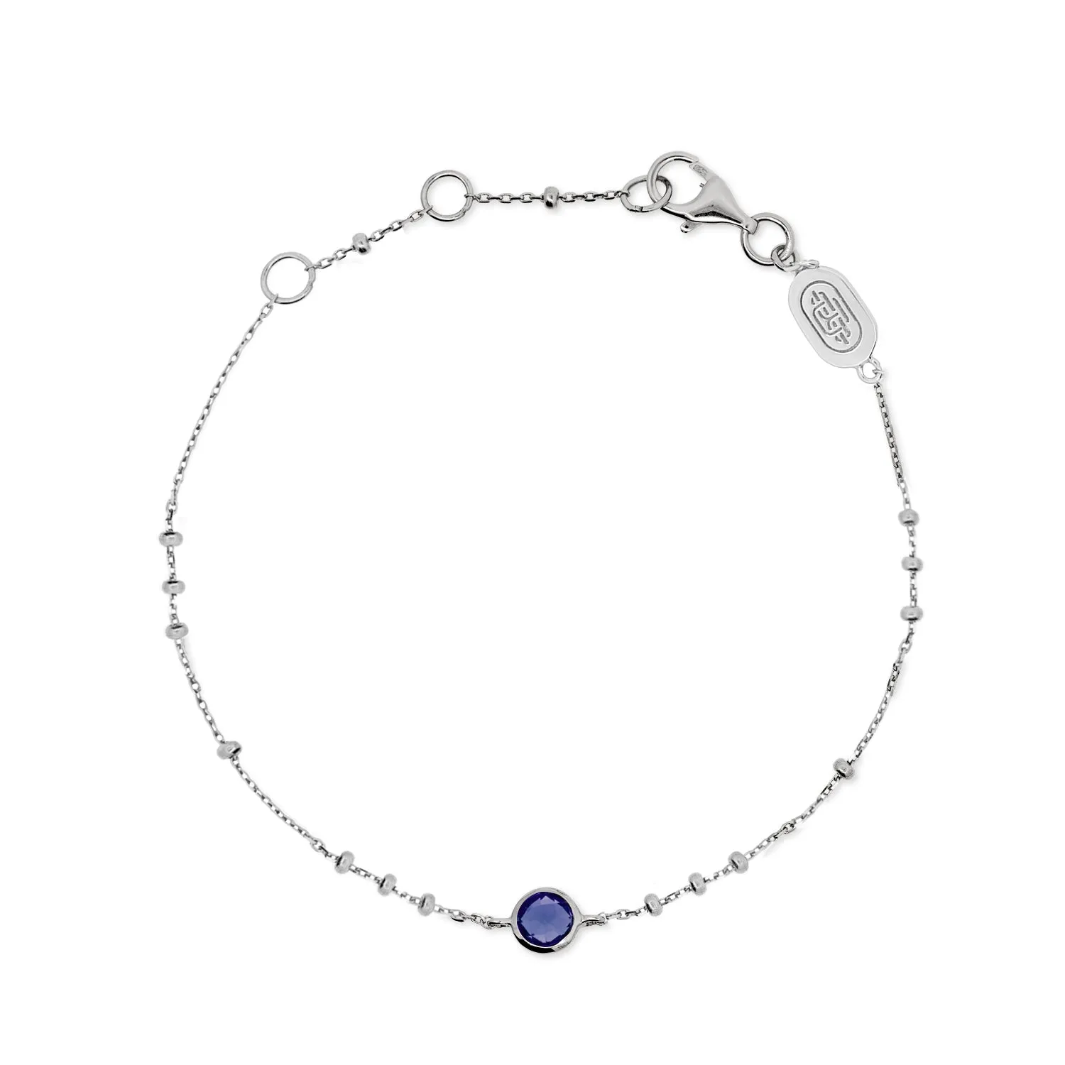 Silver Birthstone Bracelet