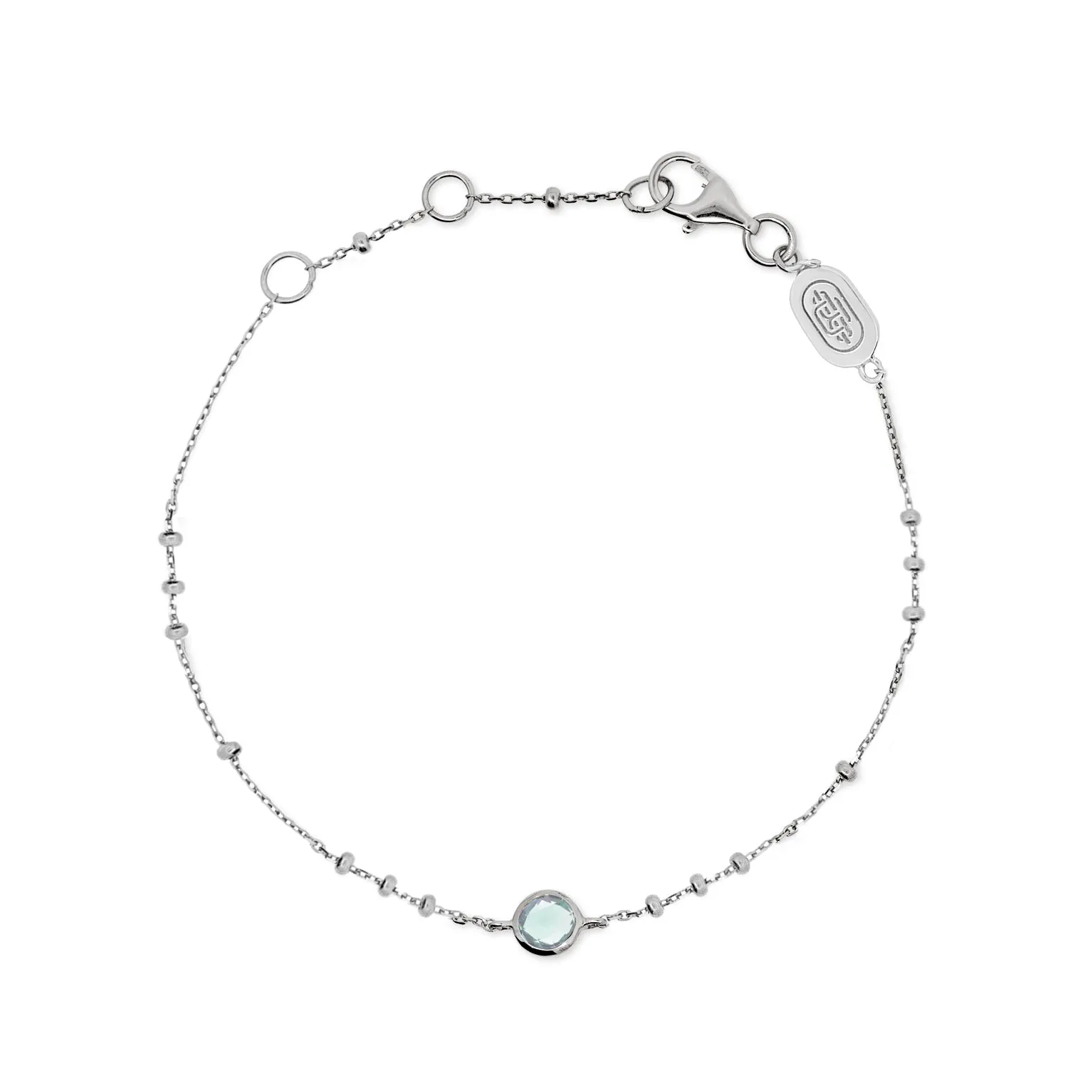 Silver Birthstone Bracelet