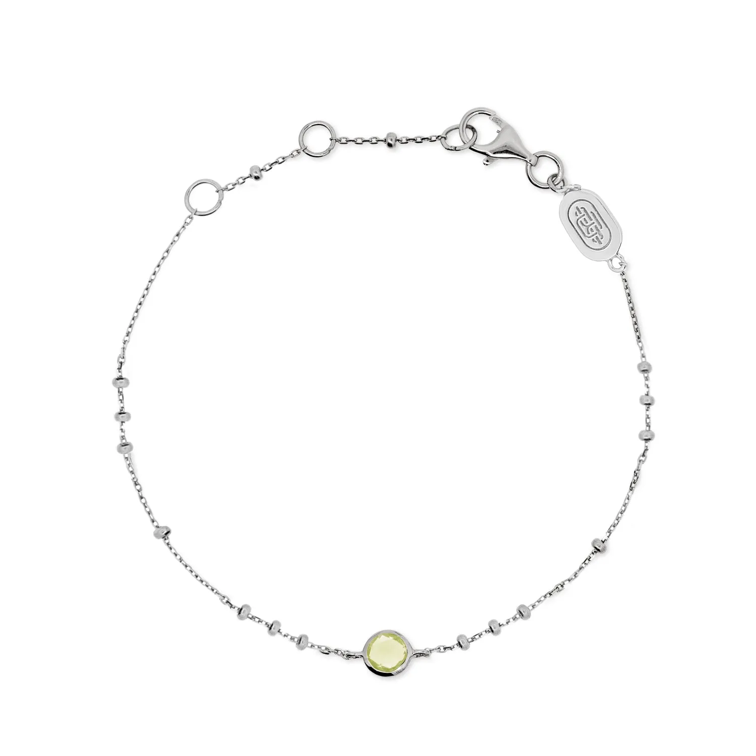 Silver Birthstone Bracelet