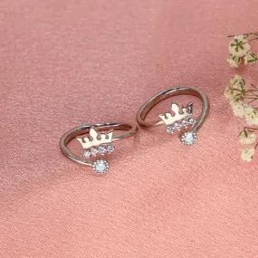 Zarkan Queen Culture Silver Toe Rings