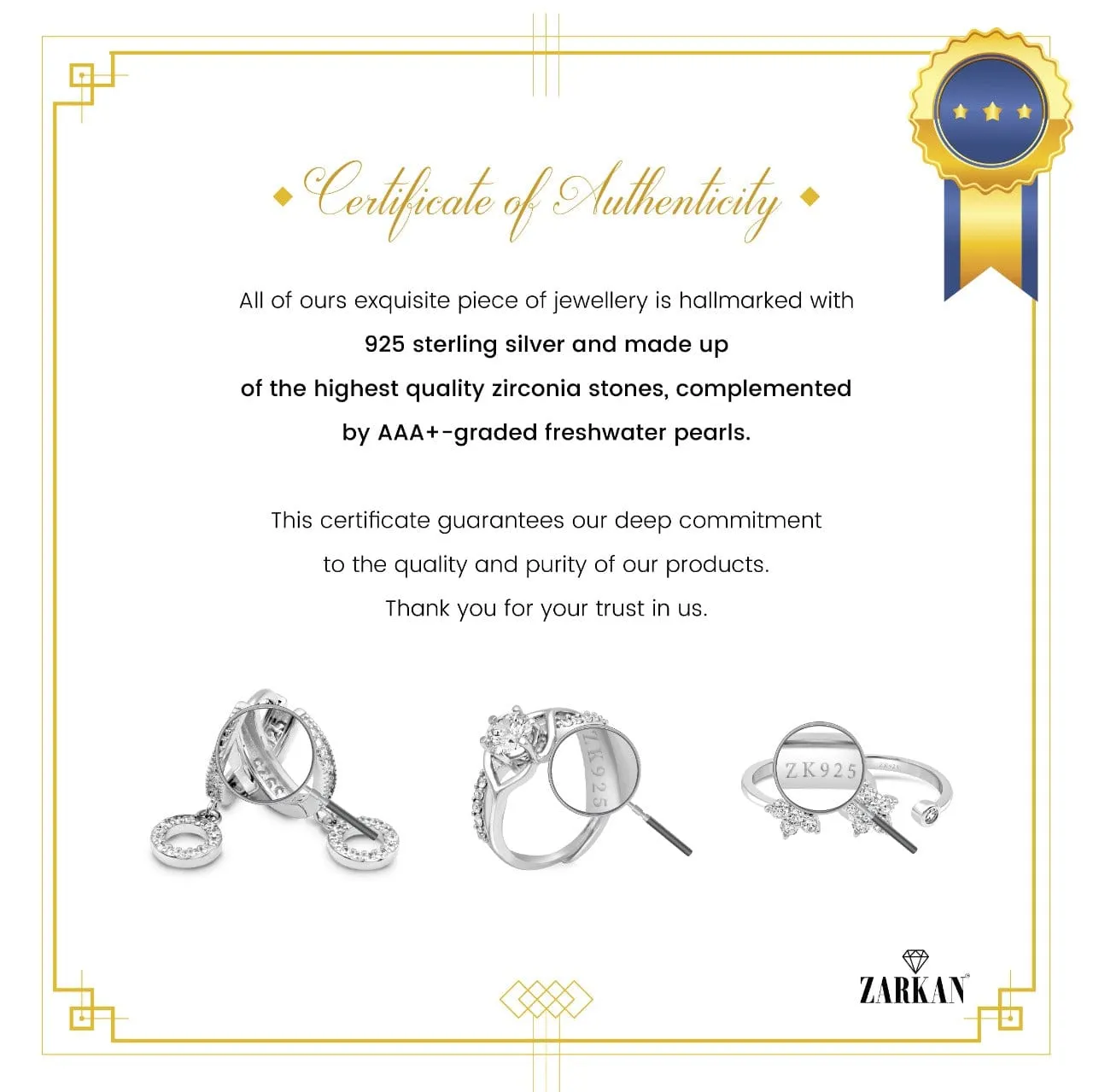 Zarkan Queen Culture Silver Toe Rings